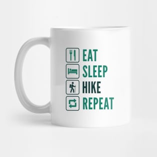 Eat Sleep Hike Repeat Mug